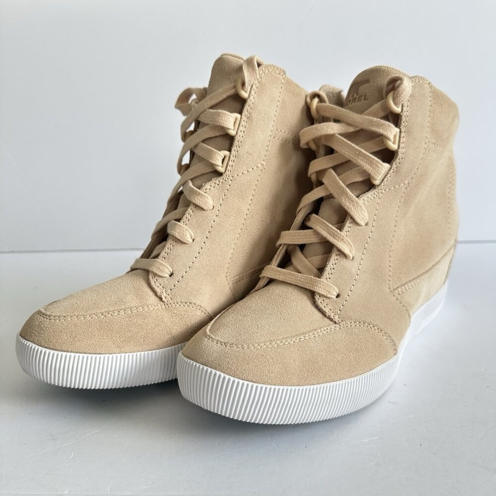 Sorel Womens Size 9 Out N About Wedge Bootie Boots Beige NL4913-260 Waterproof